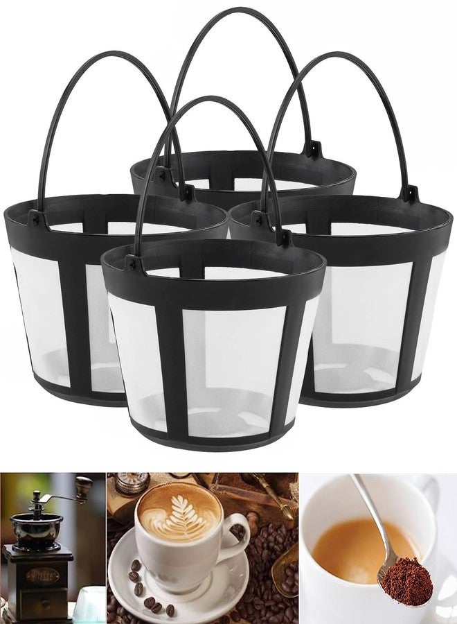 TQEONKL Reusable Coffee Filter Baskets 4-Pack, Compatible with Mr. Coffee, Black & Decker, Cuisinart & More, White, Small - Image 1